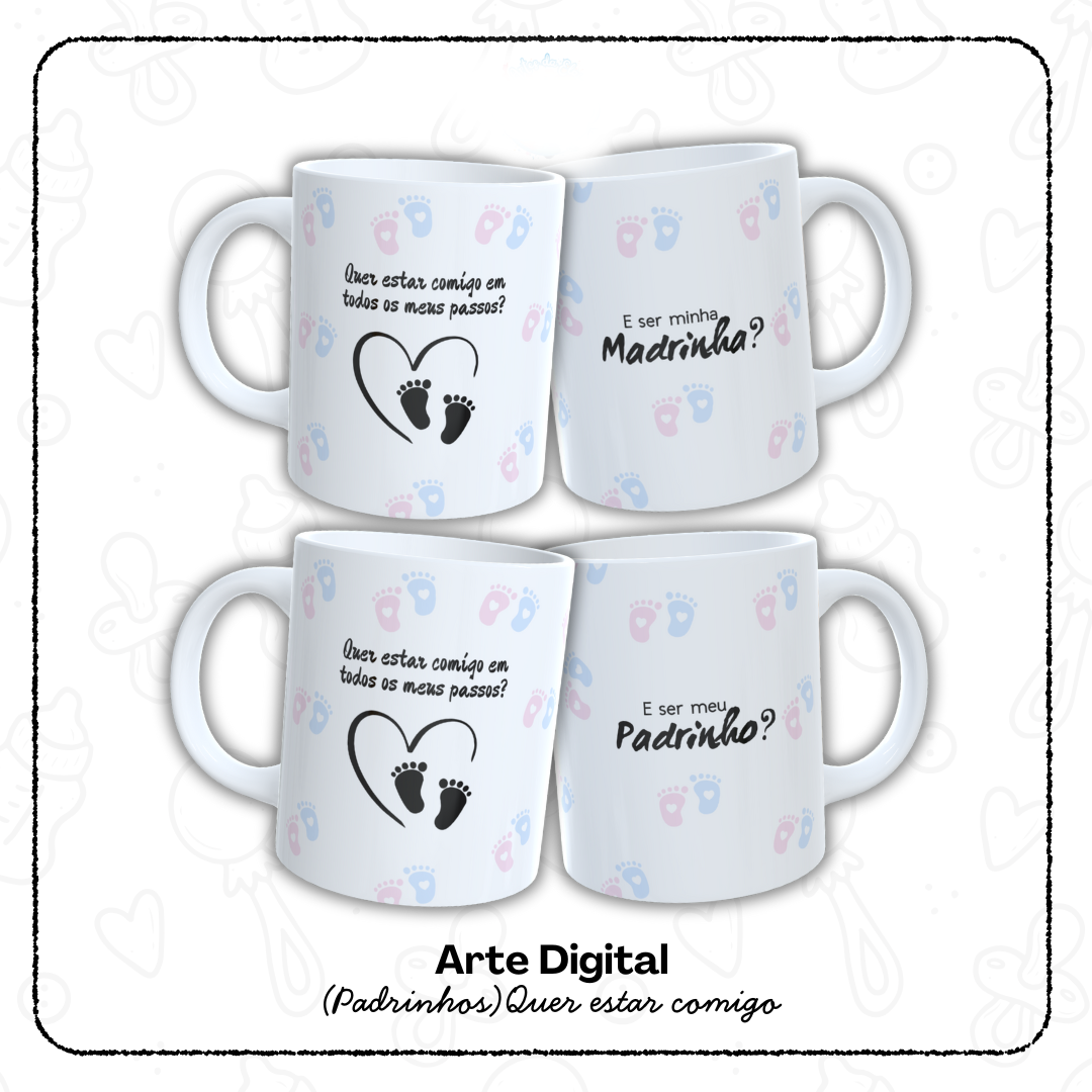 Caneca Padrinhos - Sublimação 1