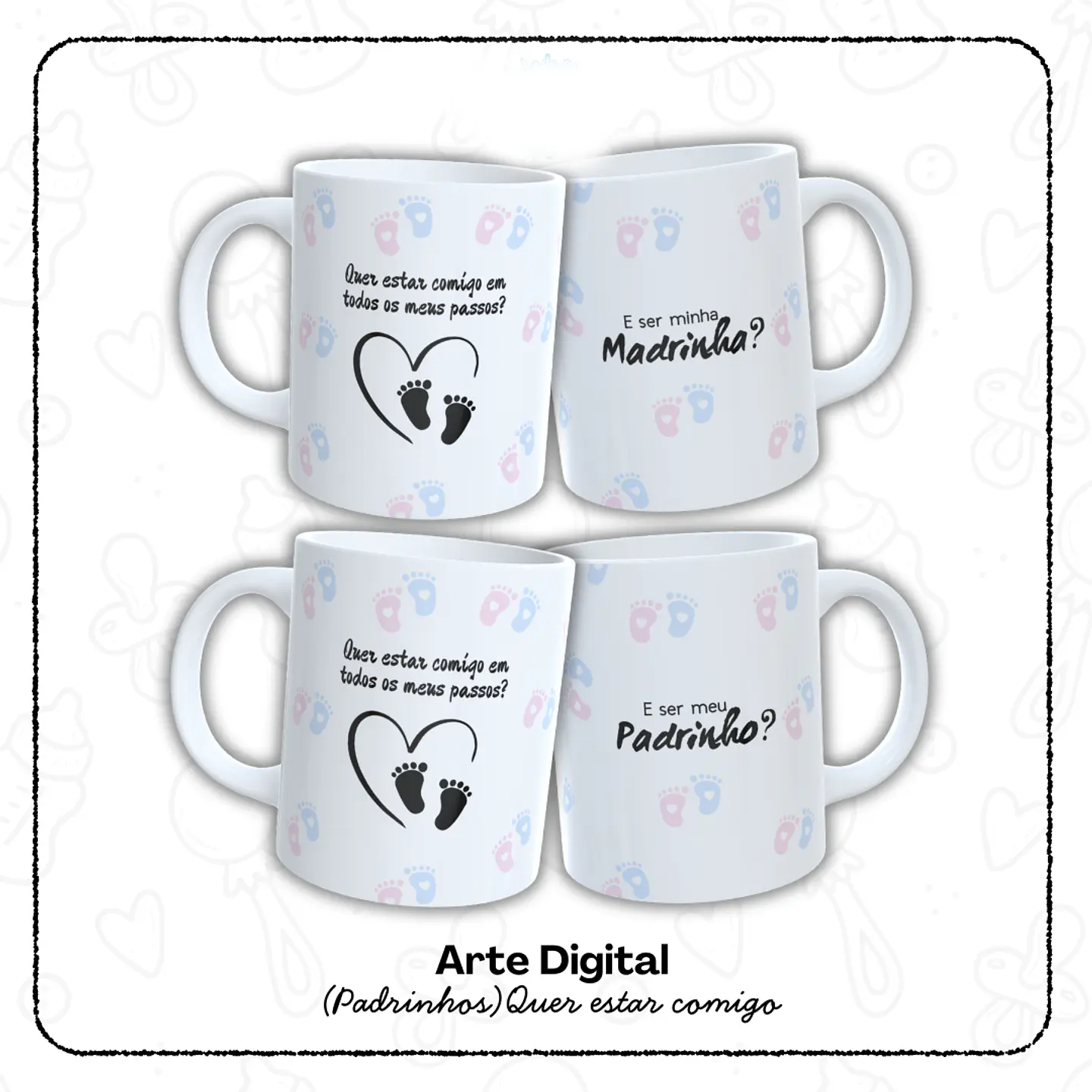Caneca Padrinhos - Sublimação 1