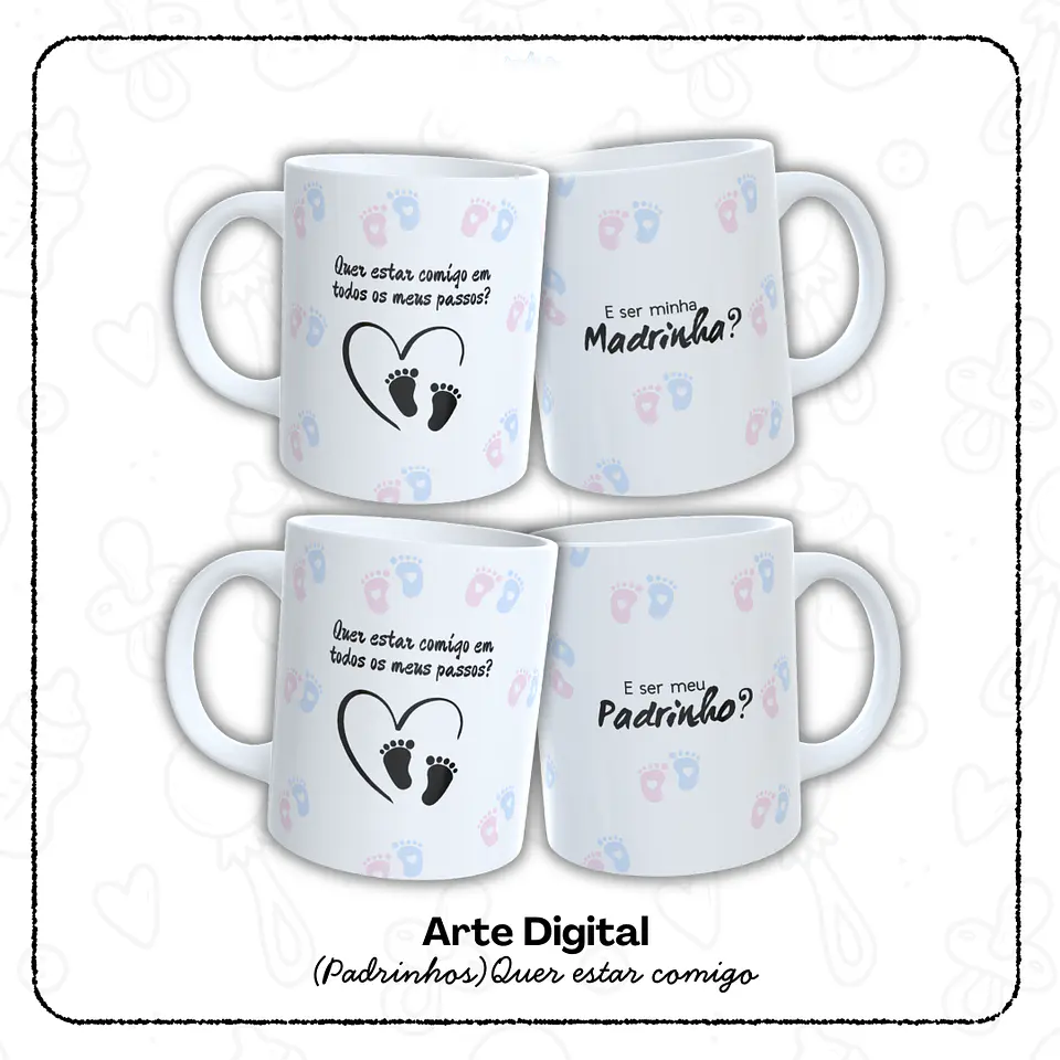 Caneca Padrinhos - Sublimação 1