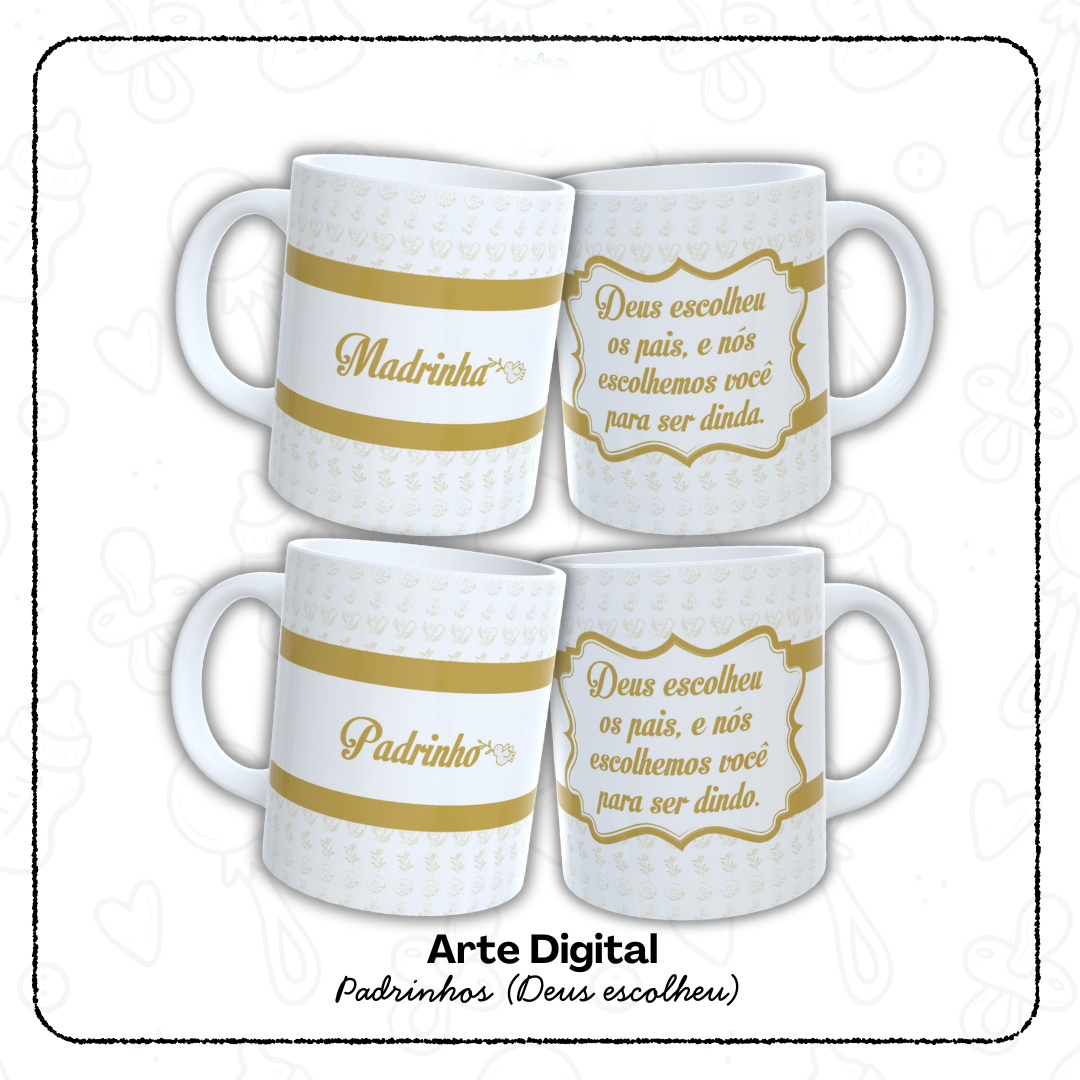 Caneca Padrinhos - Sublimação 1