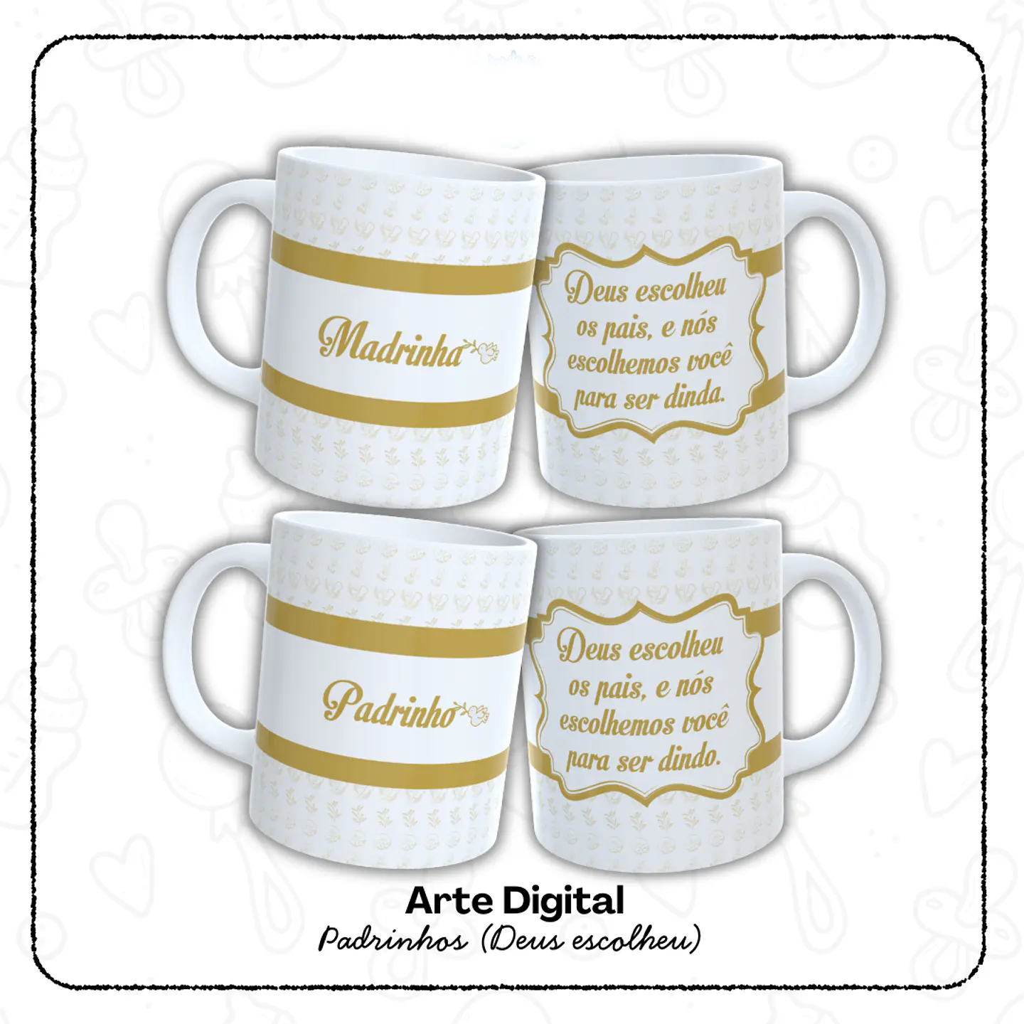 Caneca Padrinhos - Sublimação 1