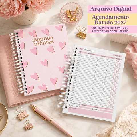 Agendamento Datado 2027 - Encadernação