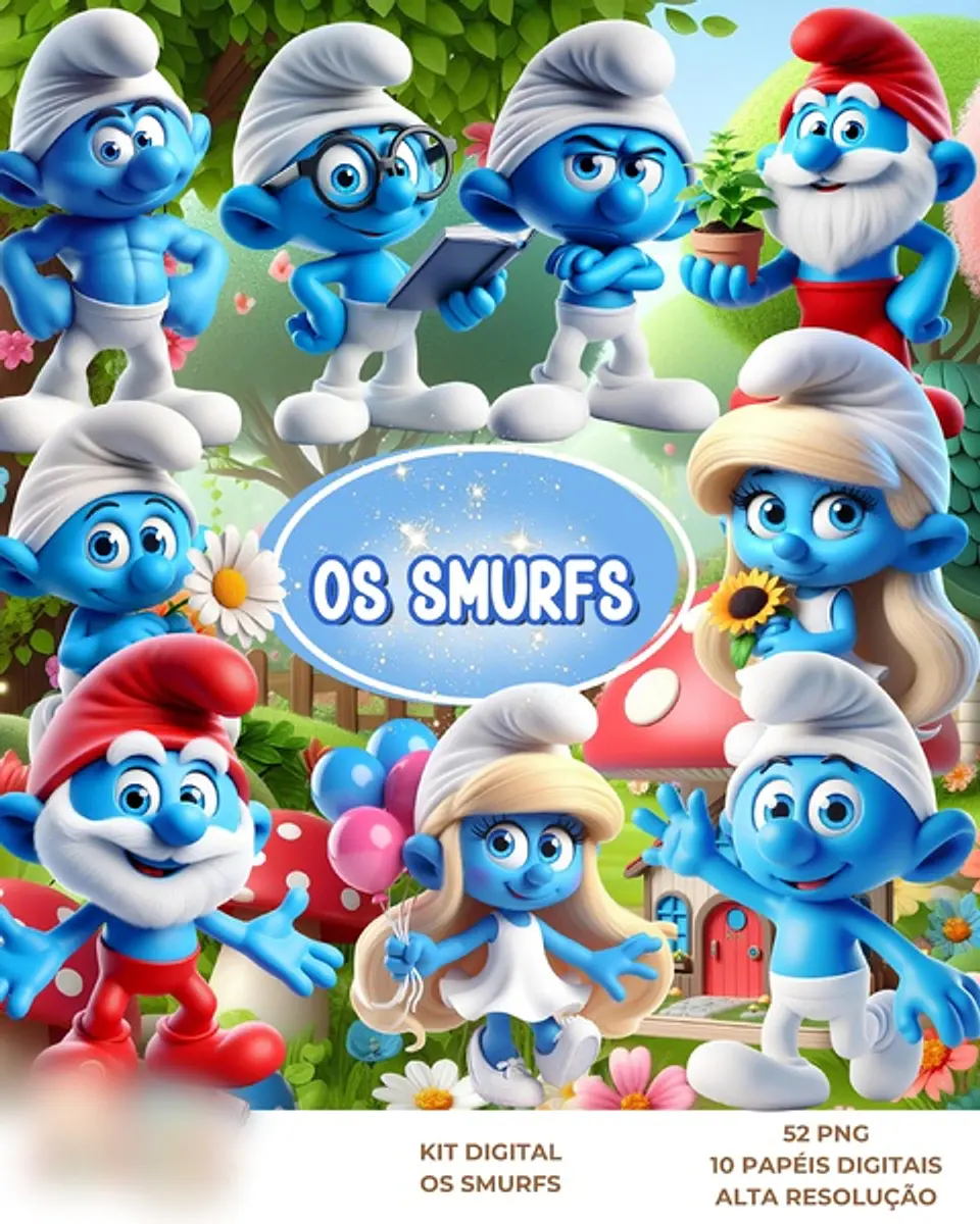 Os Smurfs- Kit Digital   1