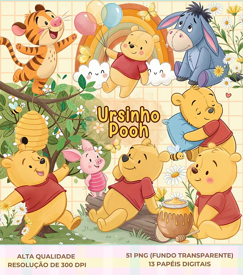 Ursinho Pooh- Kit Digital   