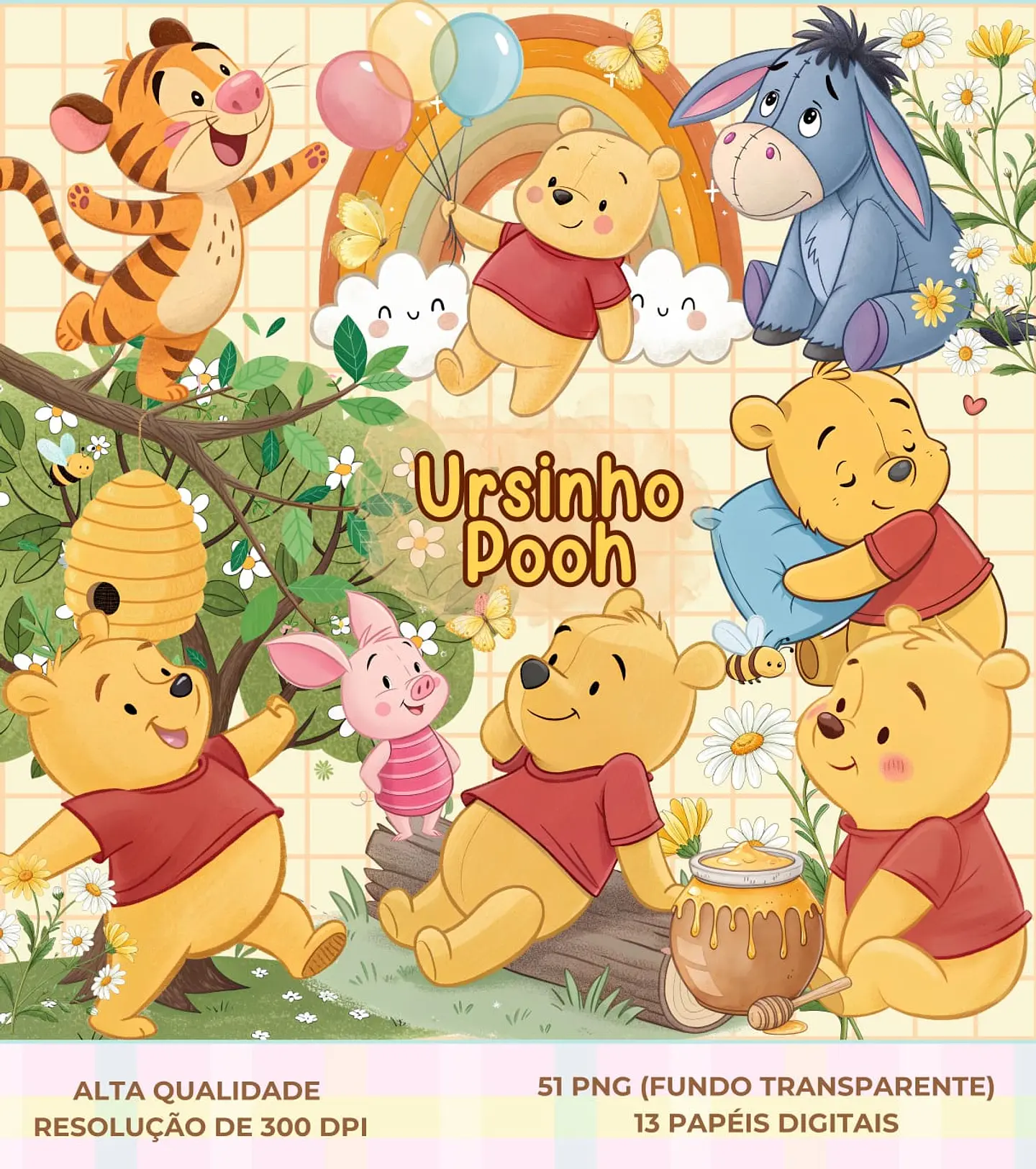Ursinho Pooh- Kit Digital    1