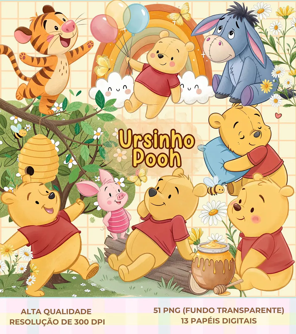 Ursinho Pooh- Kit Digital    1