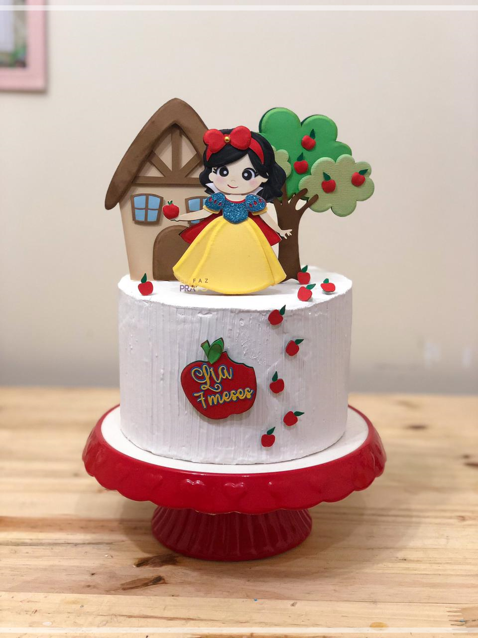 Topo de Bolo - Branca de Neve 1