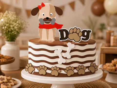 Topo de Bolo - Cachorrinho