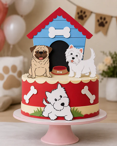 Topo de Bolo - Cachorrinho