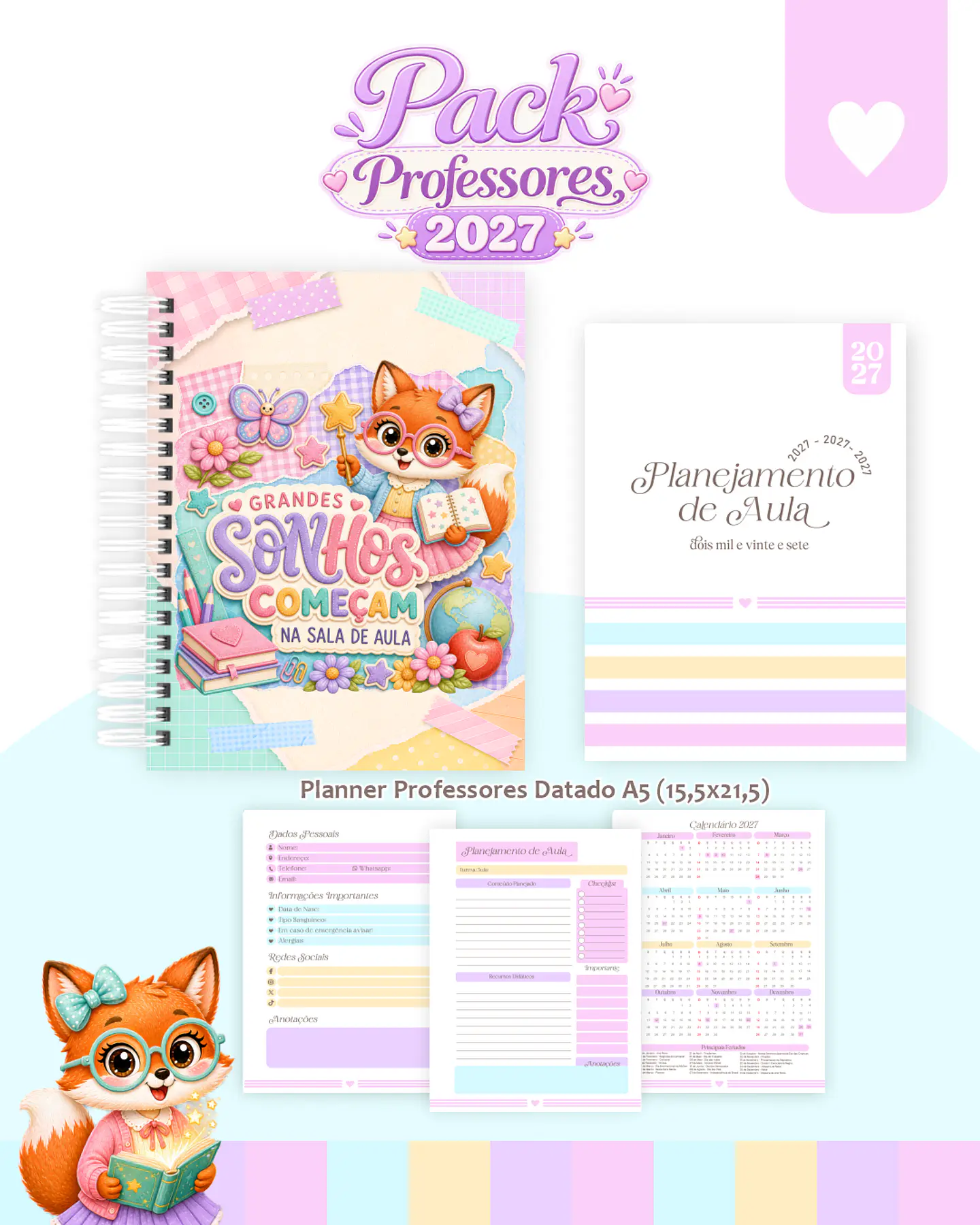 Pack Raposinha - Dia dos Professores 5
