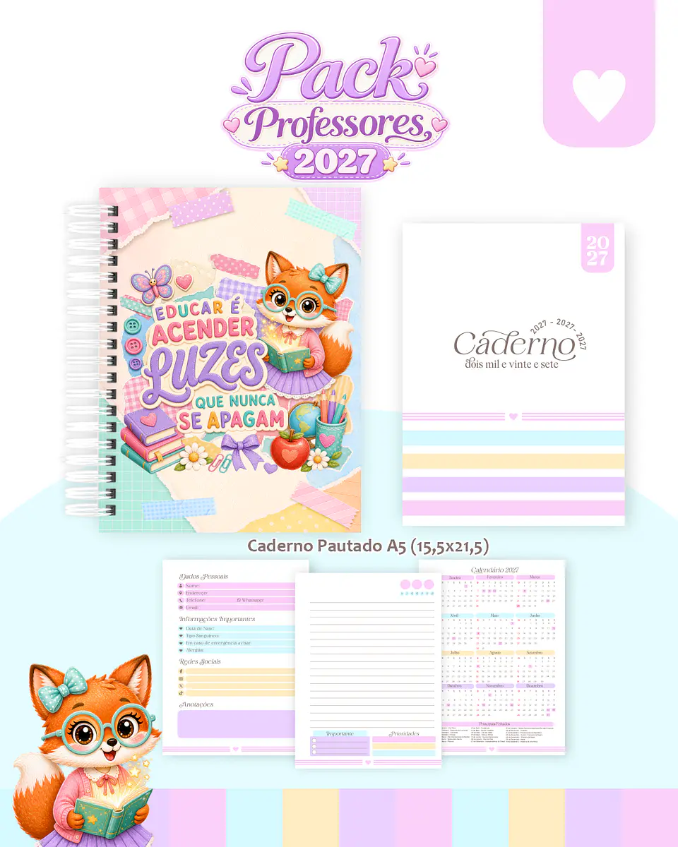 Pack Raposinha - Dia dos Professores 6