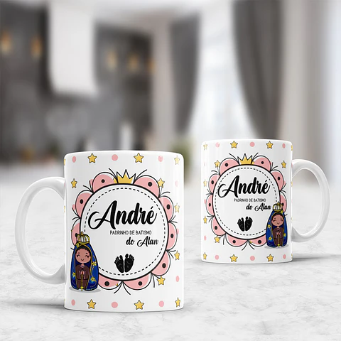 Caneca Convite de Batizado - Sublimação