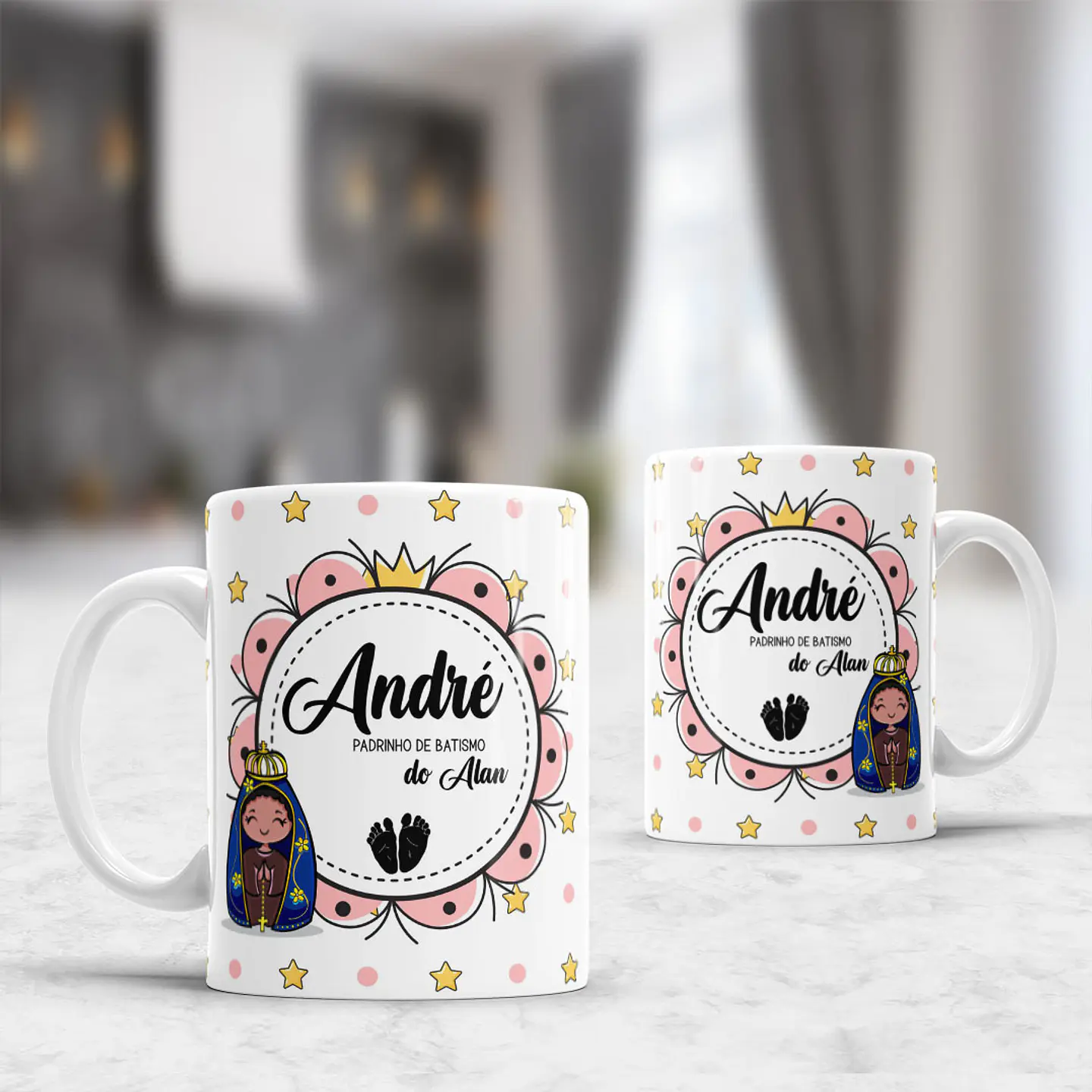 Caneca Convite de Batizado - Sublimação 2