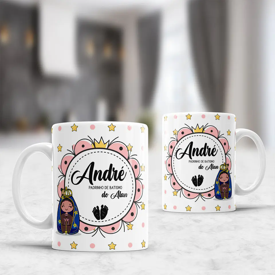 Caneca Convite de Batizado - Sublimação 2