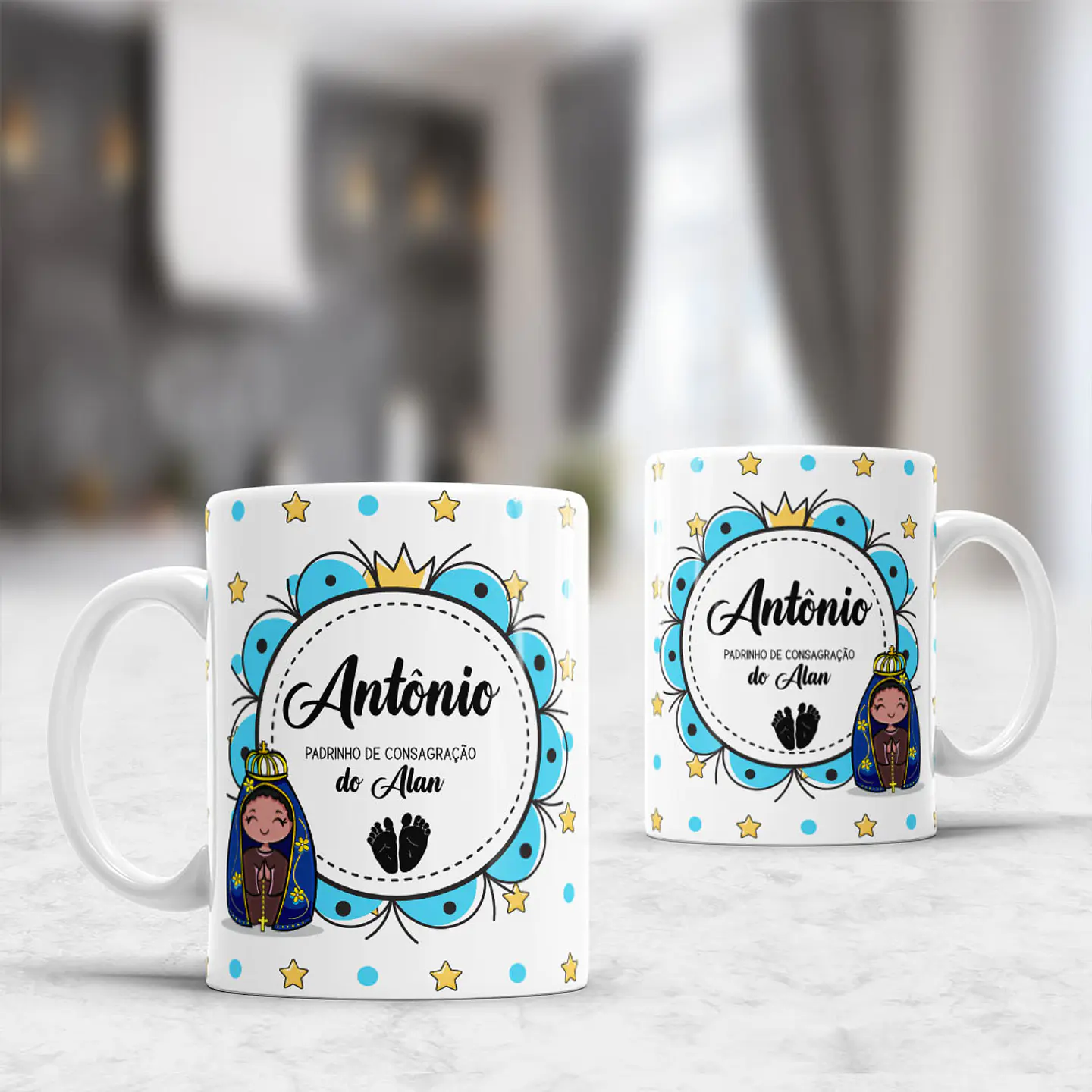 Caneca Convite de Batizado - Sublimação 3