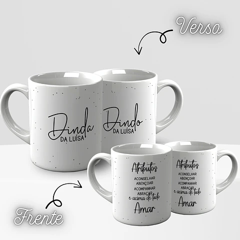 Caneca Convite para Padrinhos - Sublimação