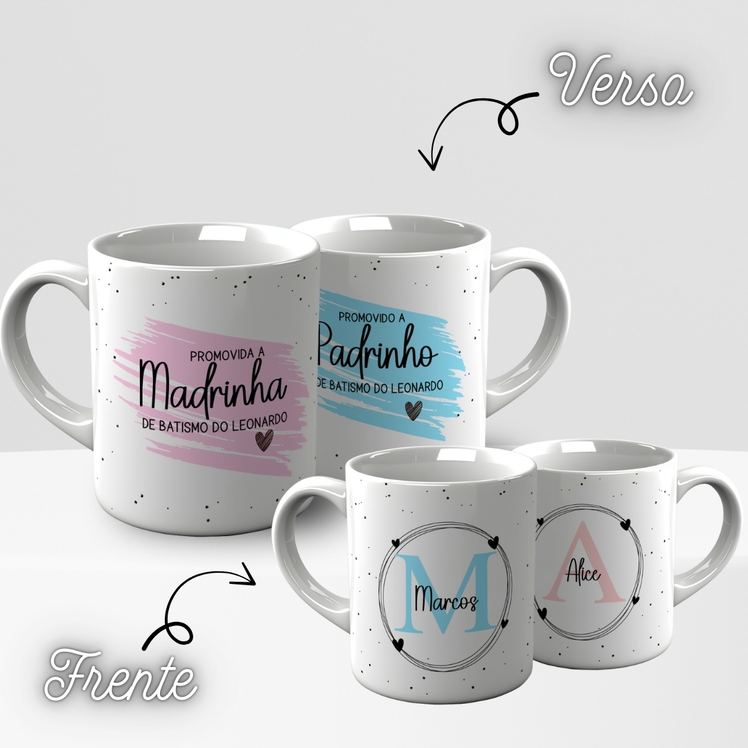 Caneca Convite para Padrinhos - Sublimação 3