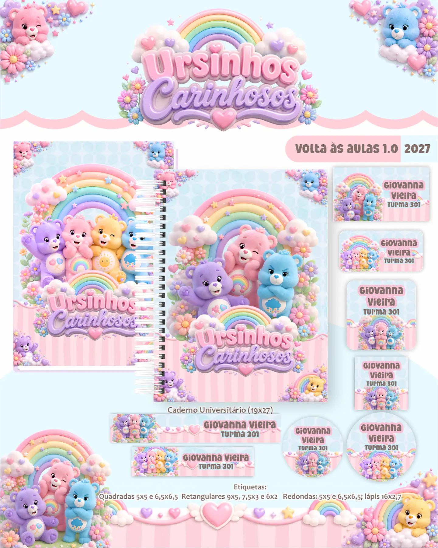Ursinhos Carinhosos - Volta às Aulas 2027 1