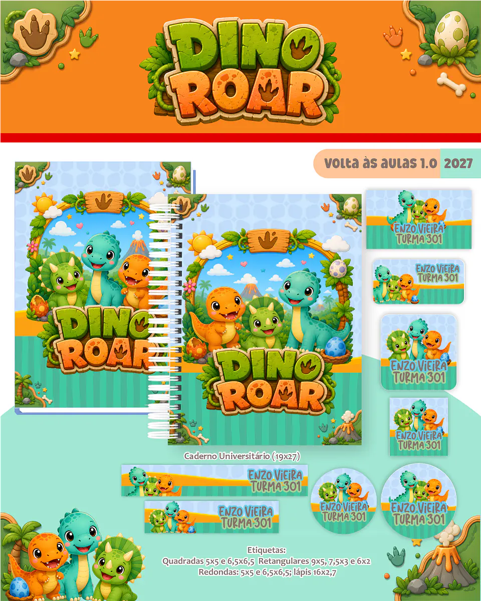 Dino Roar - Volta às Aulas 2027 1