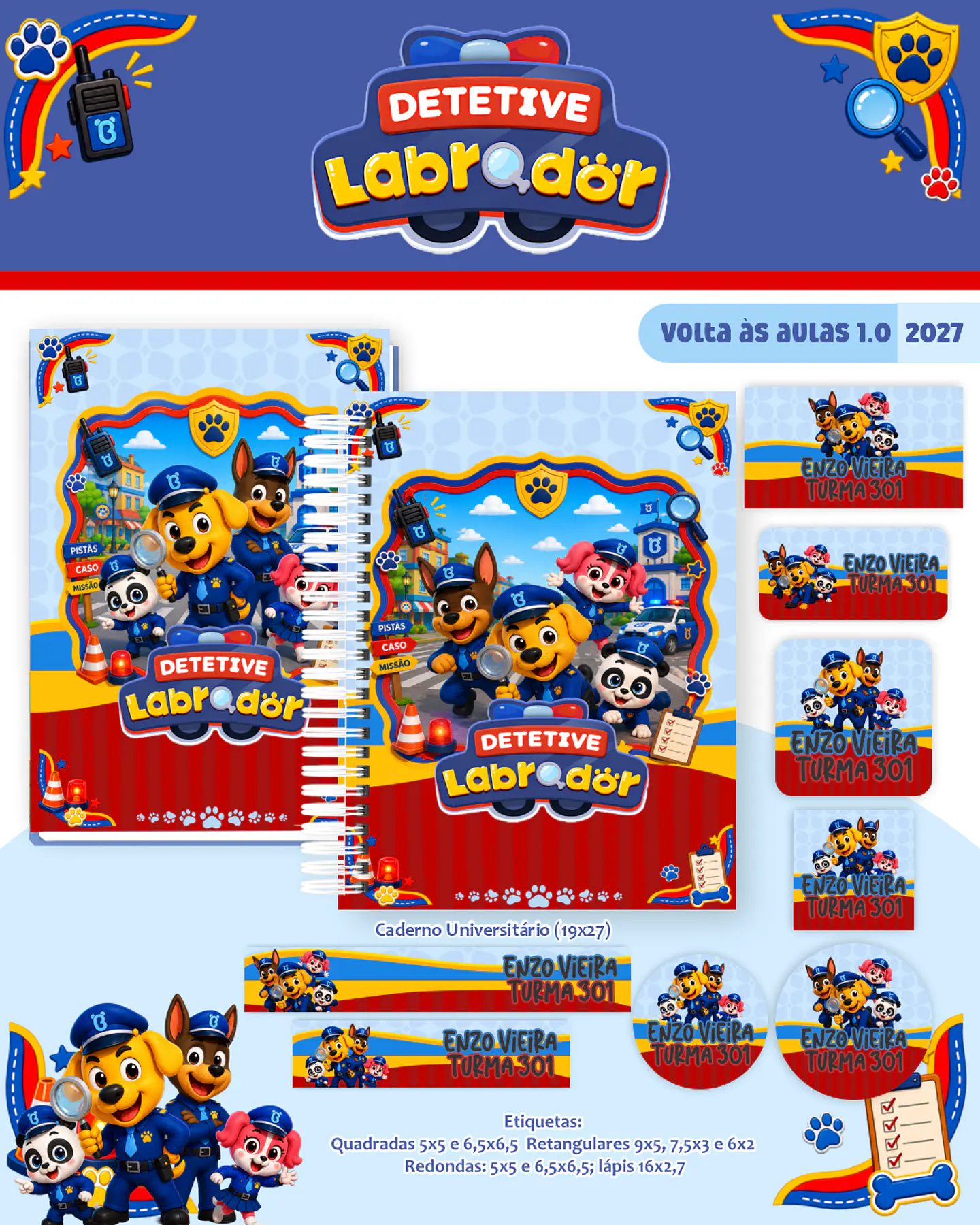Detetive Labrador - Volta às Aulas 2027 1