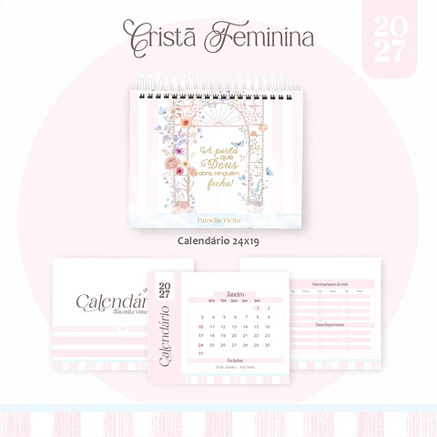 Calendário 2027 - Coleção Feminina