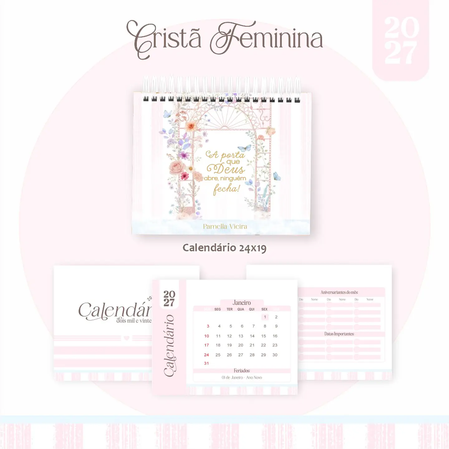 Calendário 2027 - Coleção Feminina 1