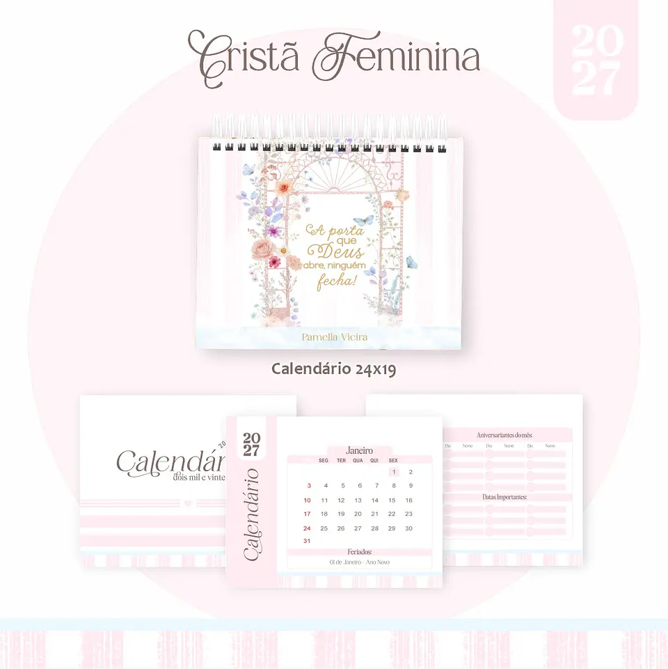 Calendário 2027 - Coleção Feminina 1