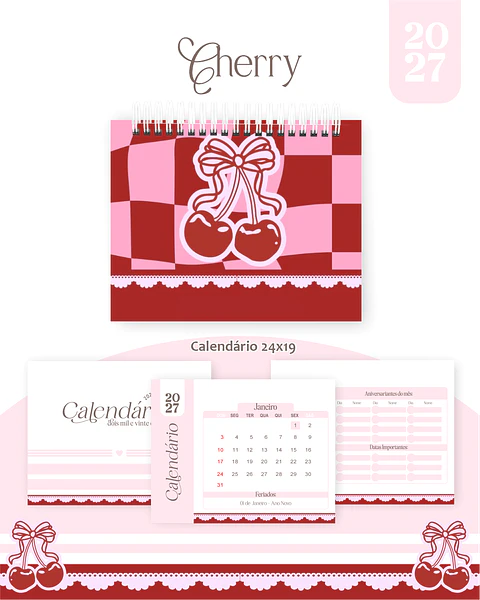 Calendário 2027 - Cerejinha