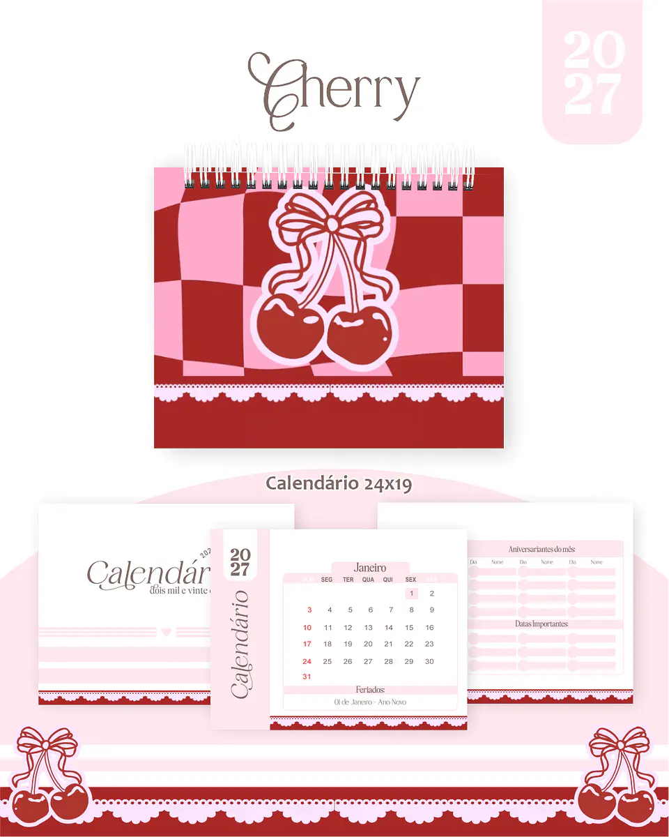 Calendário 2027 - Cerejinha 1