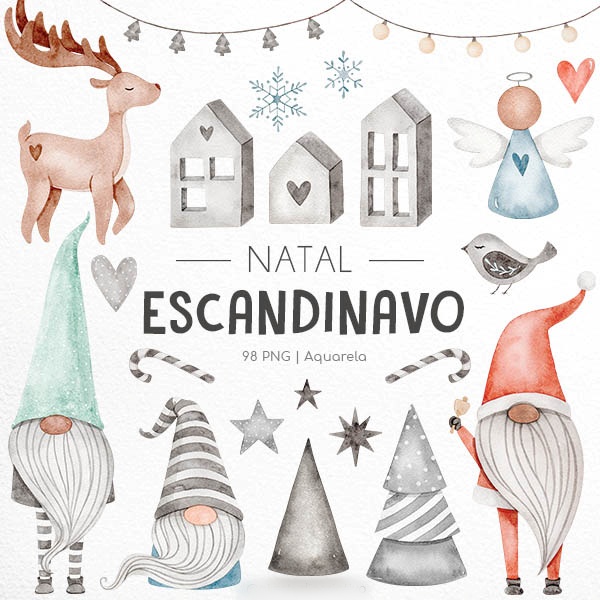 Natal Escandinavo - Kit Digital 1