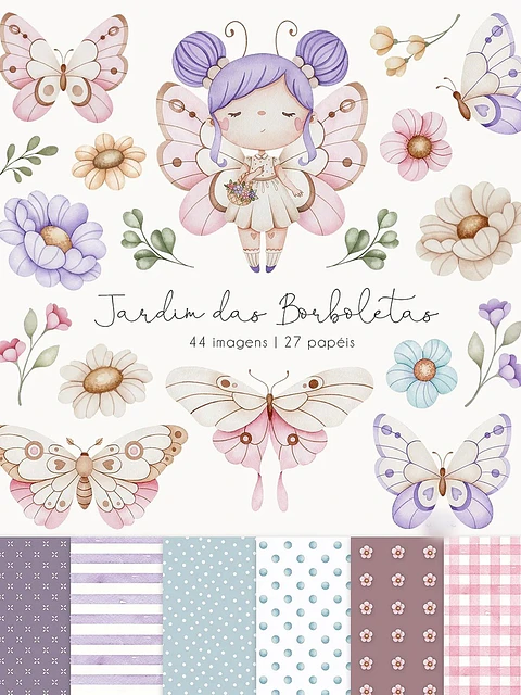 Jardim das Borboletas - Kit Digital