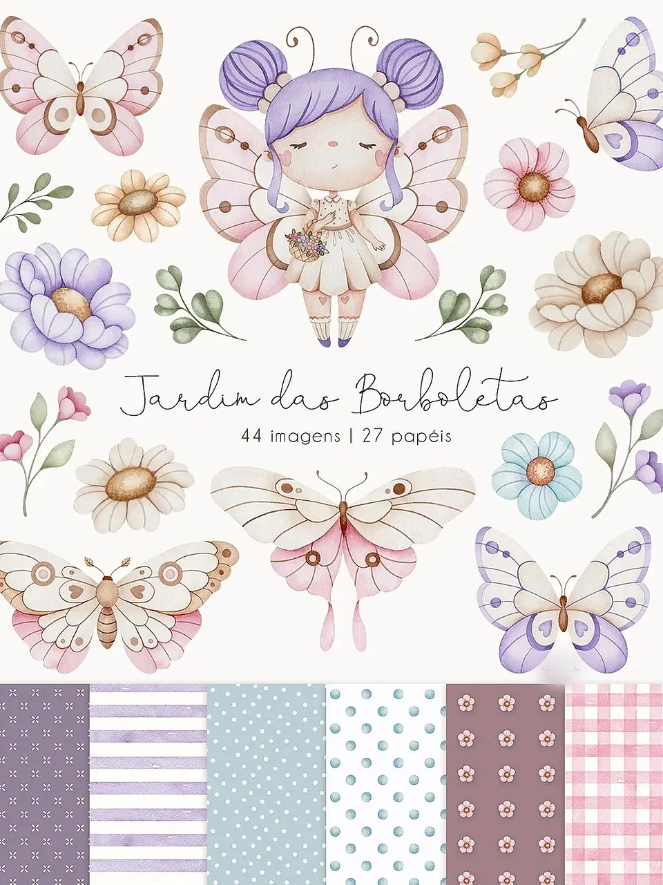 Jardim das Borboletas - Kit Digital 1