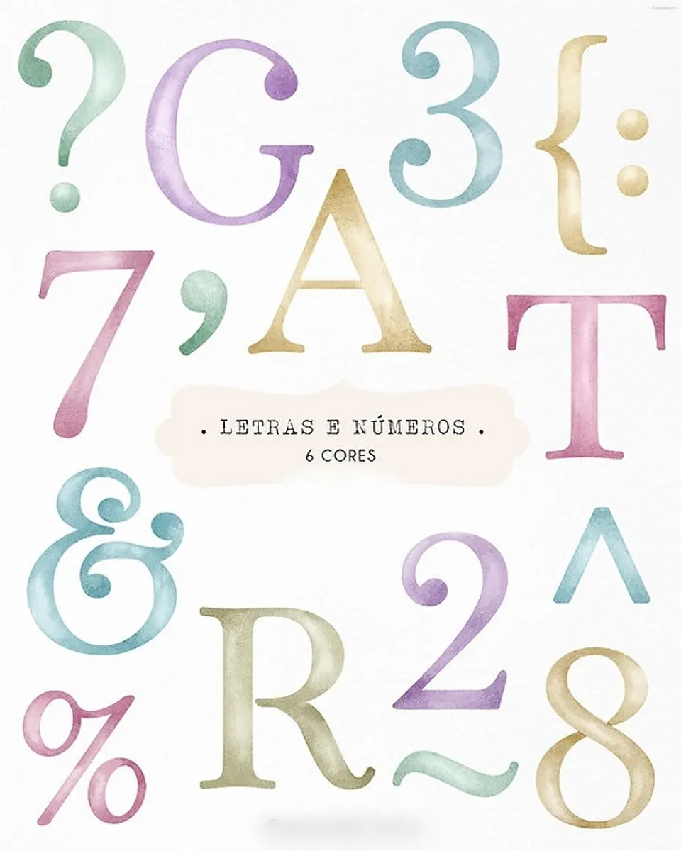 Letras e Números - Kit Digital 1