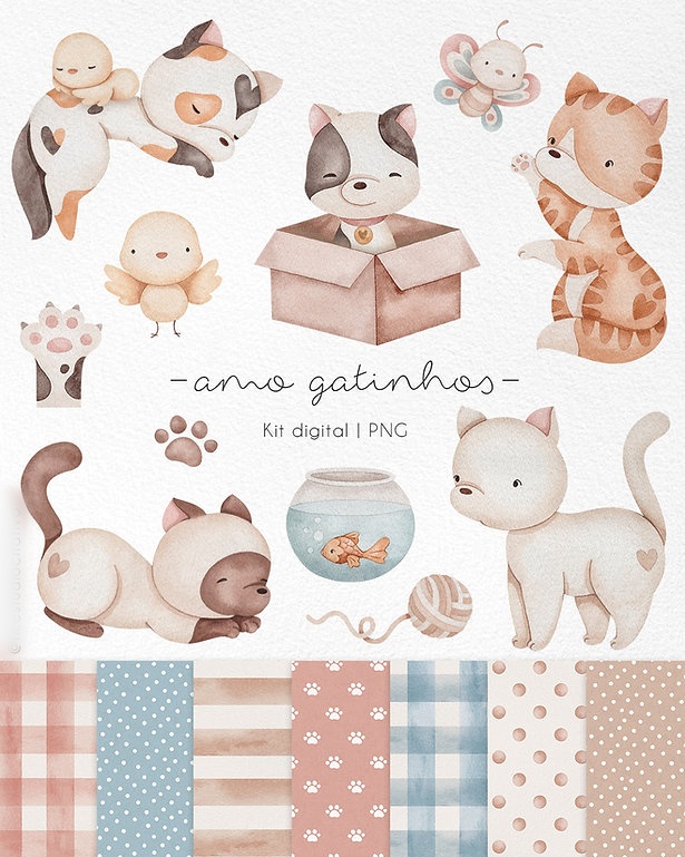 Gatinhos - Kit Digital 1