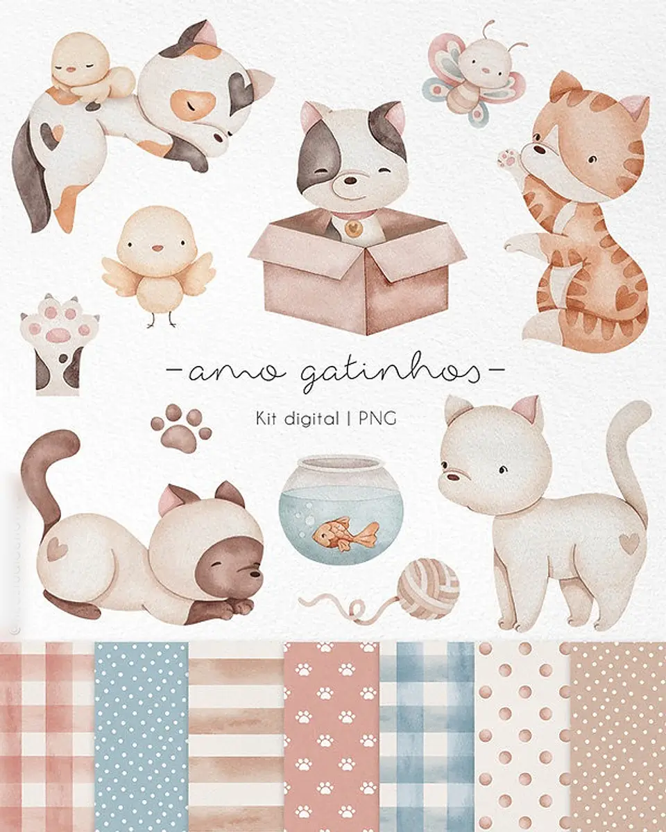 Gatinhos - Kit Digital 1