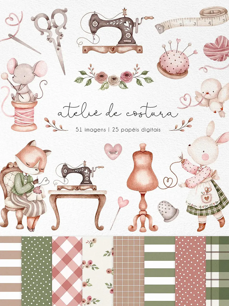 Ateliê de Costura - Kit Digital 1