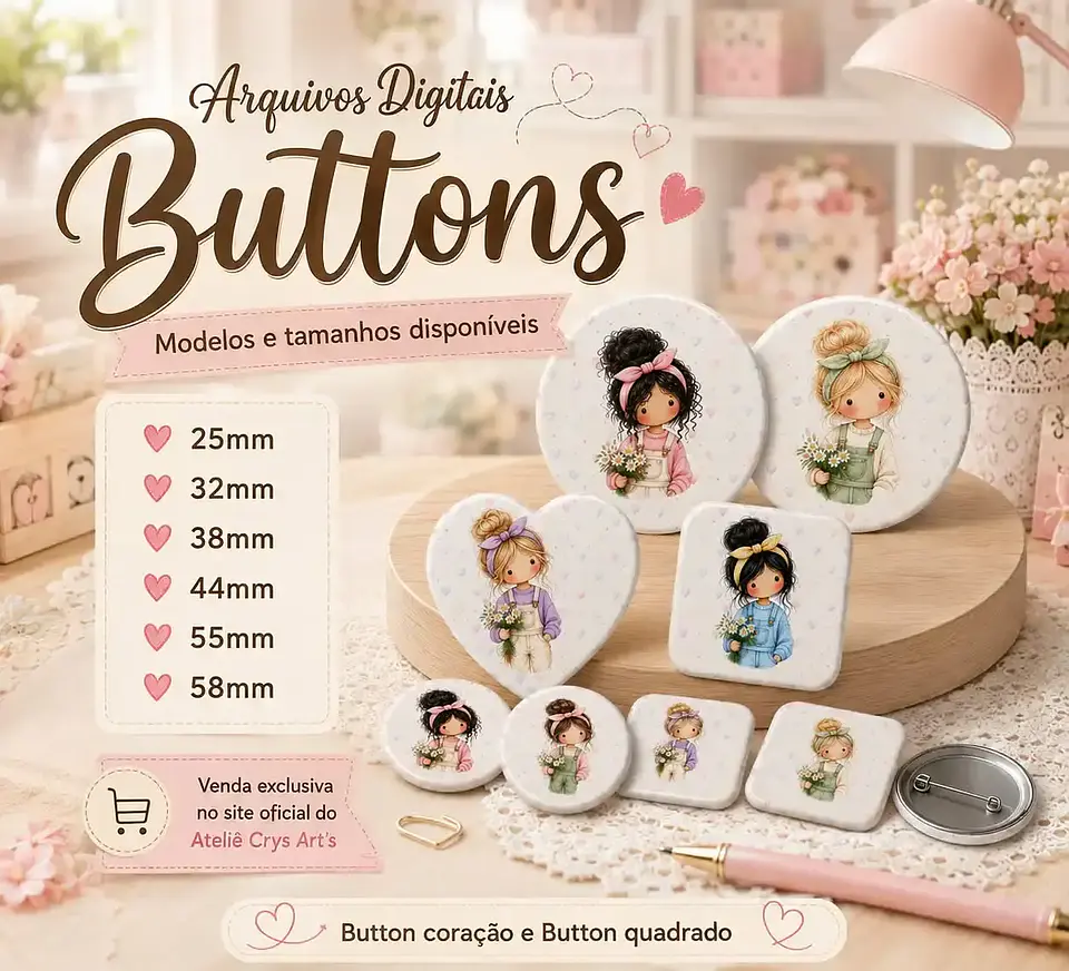 Coleção Bottons - Arquivo de Corte 1