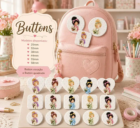 Coleção Bottons - Arquivo de Corte