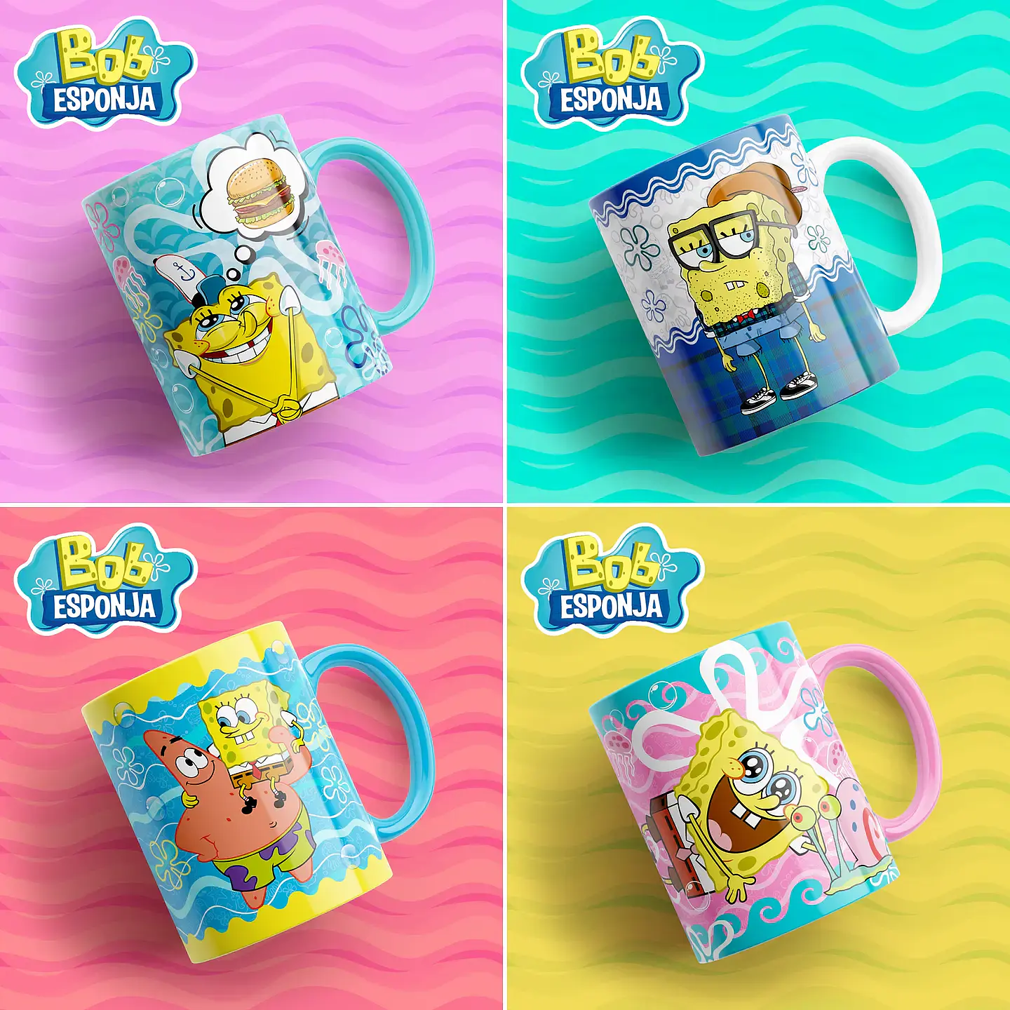 Pack Bob Esponja - Sublimação 1