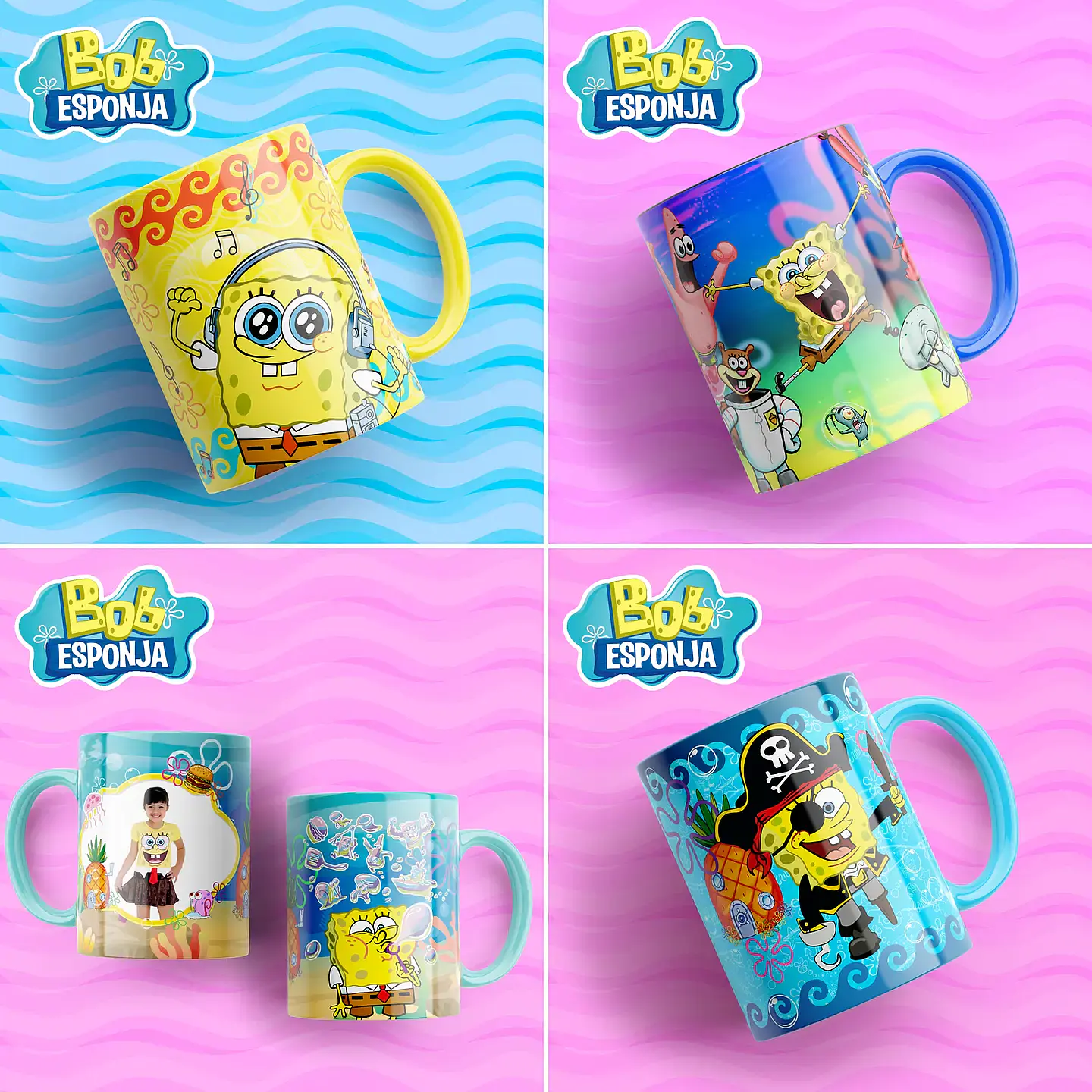 Pack Bob Esponja - Sublimação 3