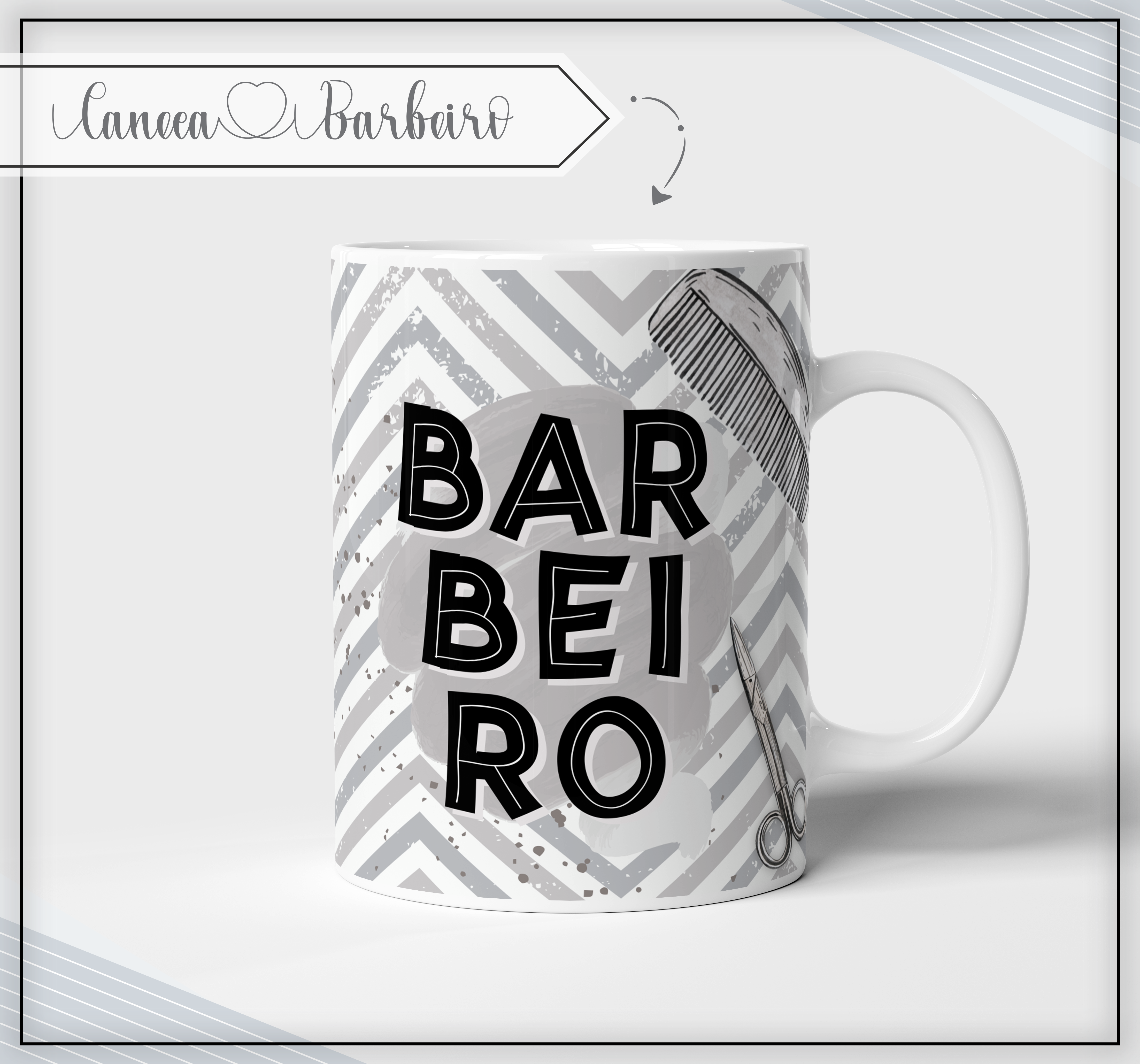Caneca Barbeiro - Sublimação 1