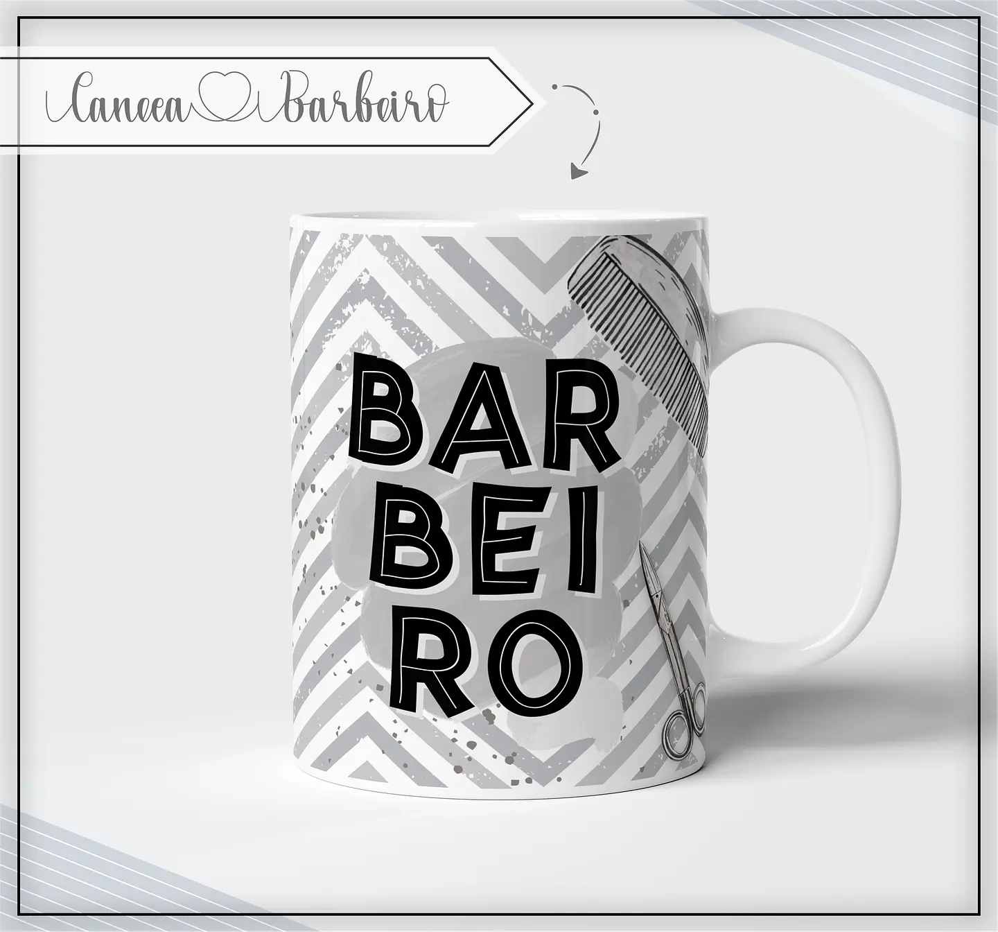Caneca Barbeiro - Sublimação 1