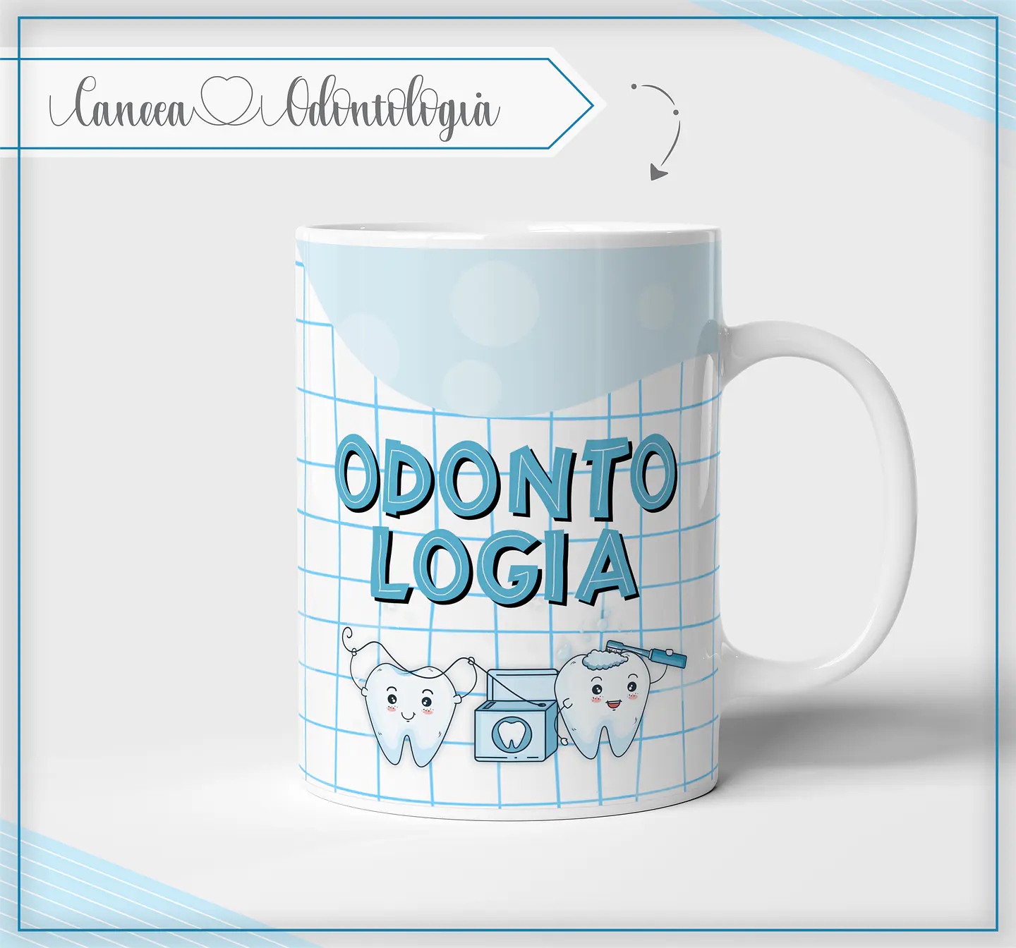 Caneca Odontologia / Dentista - Sublimação 1