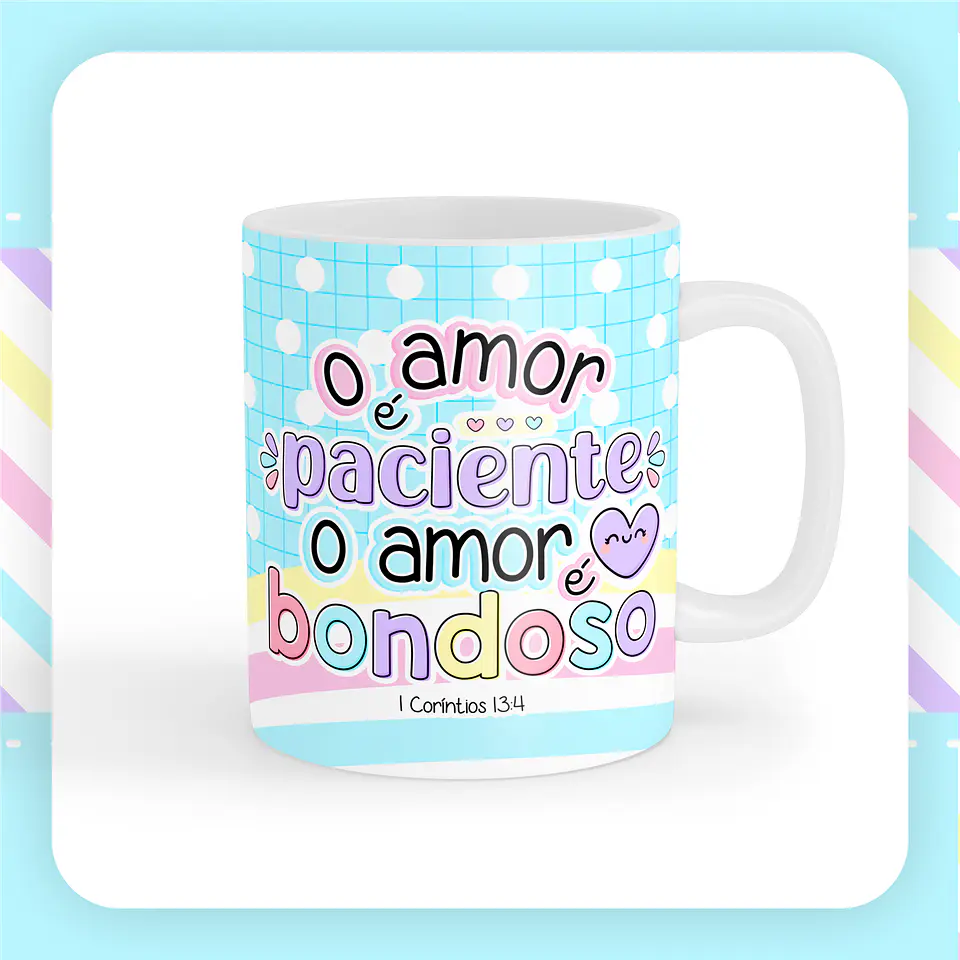 Canecas Versículos Fofinhos - Sublimação 4
