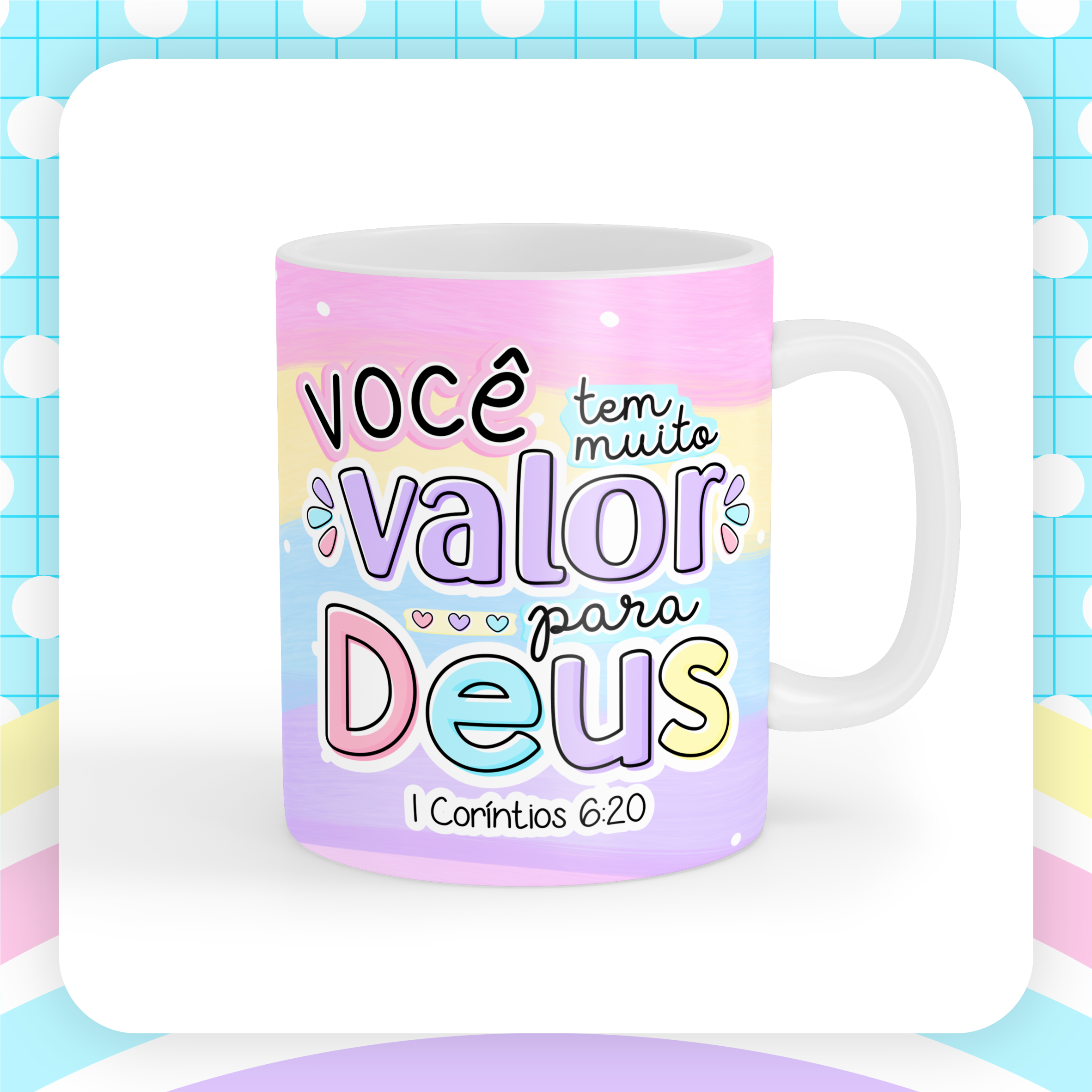 Canecas Versículos Fofinhos - Sublimação 5