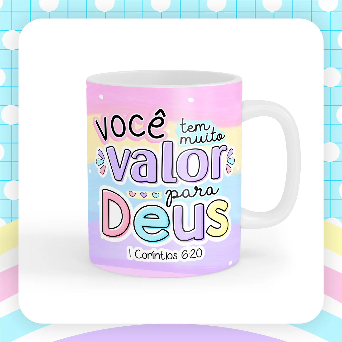 Canecas Versículos Fofinhos - Sublimação 5
