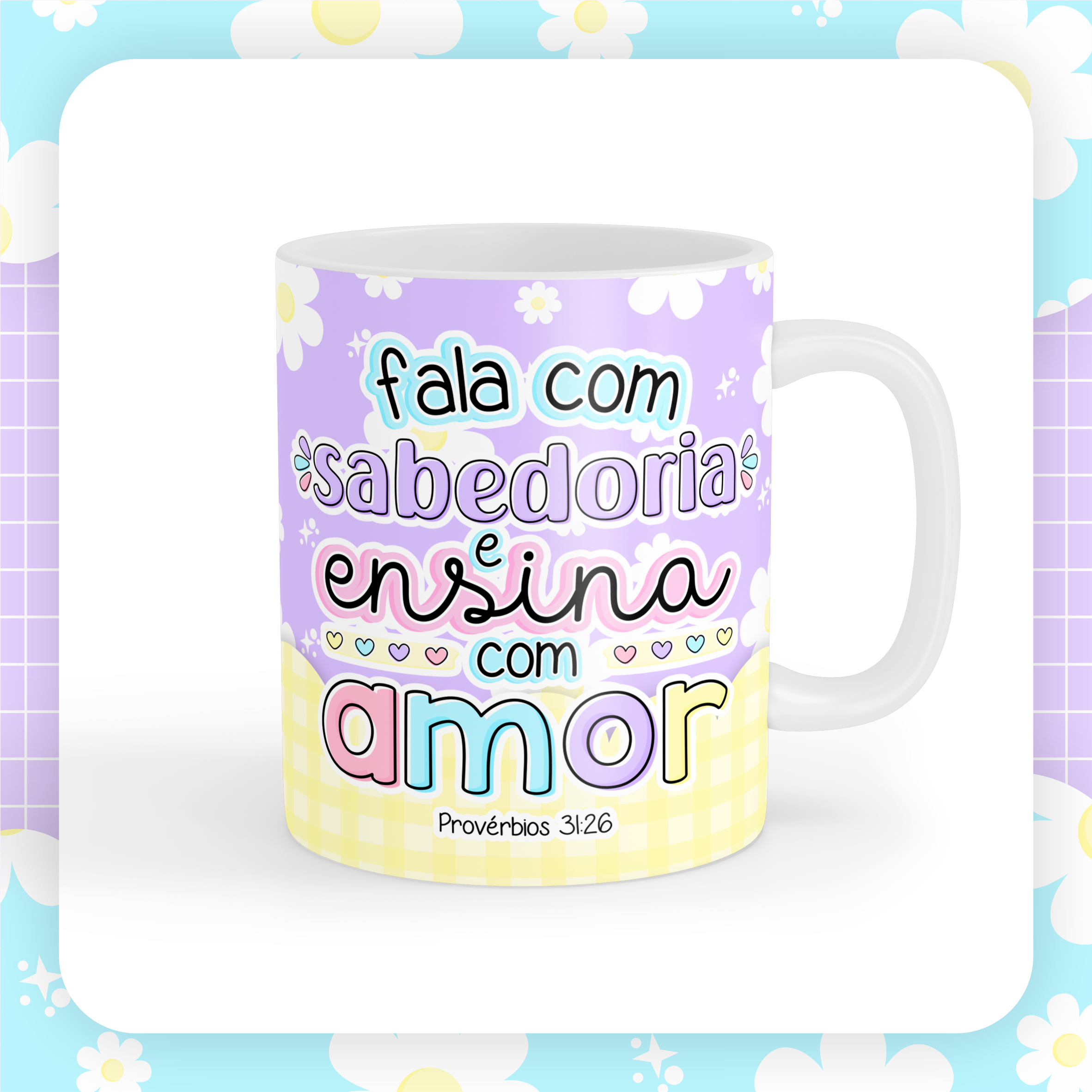 Canecas Versículos Fofinhos - Sublimação 6
