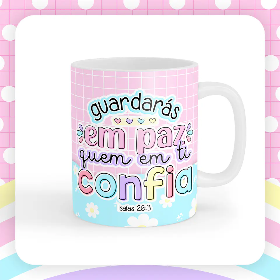 Canecas Versículos Fofinhos - Sublimação 12