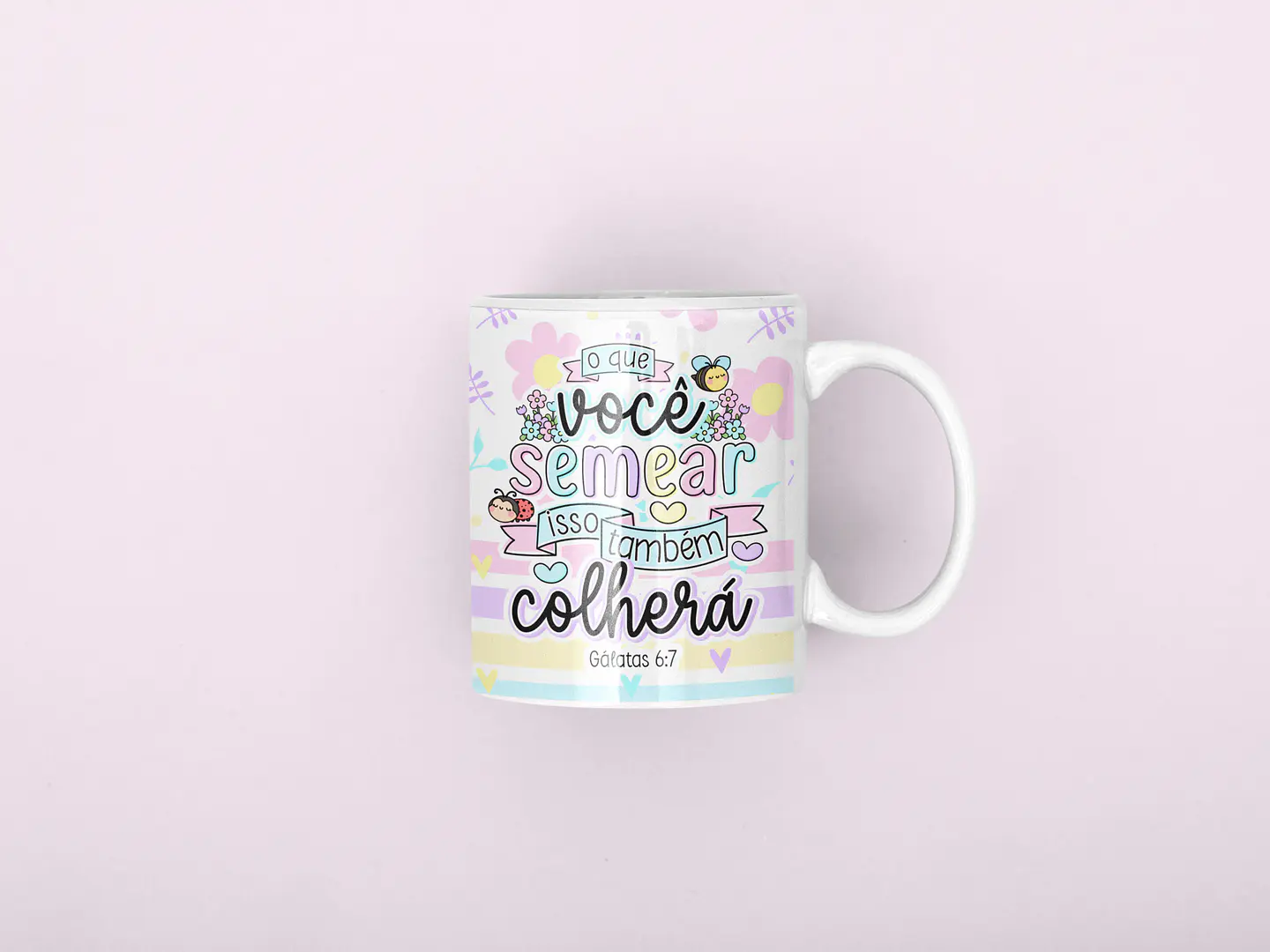 Canecas Versículos Fofos - Sublimação 2
