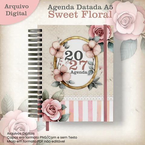 Agenda Datada A5 2027 - Encadernação